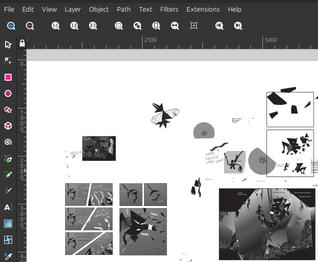 Partial screenshot of a Botaram working file rendered in Inkscape. 